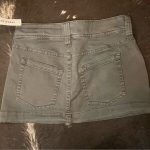 Urban Outfitters Gray Green Denim Skirt